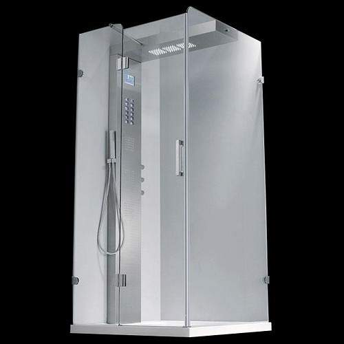Hydra Square Shower Enclosure With Shower Panel. 1000x1000mm.