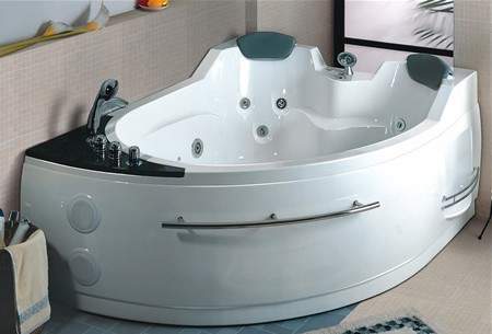 Hydra Pro Whirlpool Bath for 2 Persons.  Left Hand. 1695x1330mm.