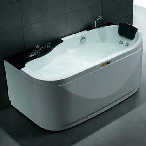 Hydra Back To Wall Whirlpool Bath & Panel. 1600x820mm (Left Handed).