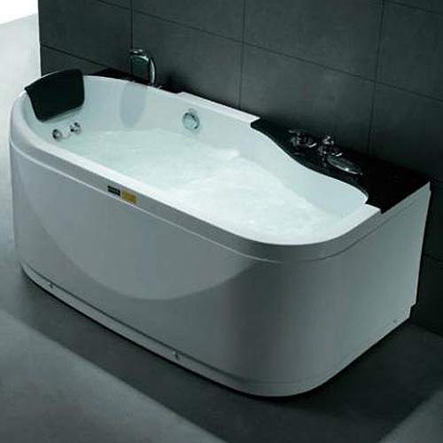 Hydra Back To Wall Whirlpool Bath & Panel. 1600x820mm (Right Handed).