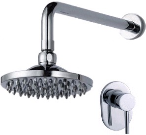 Specials Concealed manual shower valve and 200mm fixed shower head