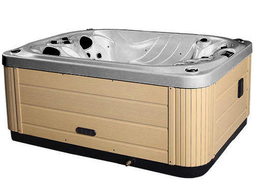 Hot Tub Gypsum Mercury Hot Tub (Light Yellow Cabinet & Gray Cover).