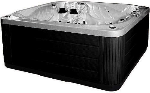 Hot Tub Gypsum Neptune Hot Tub (Black Cabinet & Yellow Cover).