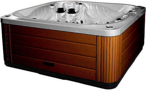 Hot Tub Gypsum Neptune Hot Tub (Chocolate Cabinet & Gray Cover).