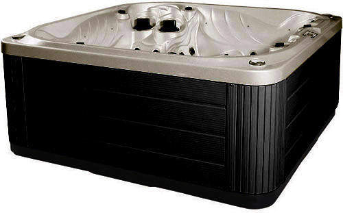 Hot Tub Oyster Neptune Hot Tub (Black Cabinet & Yellow Cover).