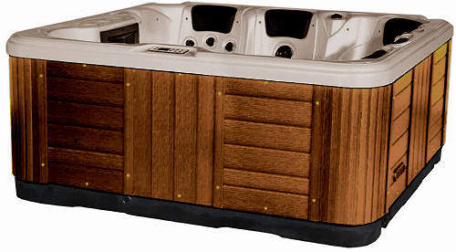 Hot Tub Oyster Ocean Hot Tub (Chocolate Cabinet & Grey Cover).