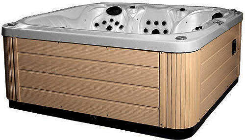 Hot Tub Gypsum Venus Hot Tub (Light Yellow Cabinet & Grey Cover).