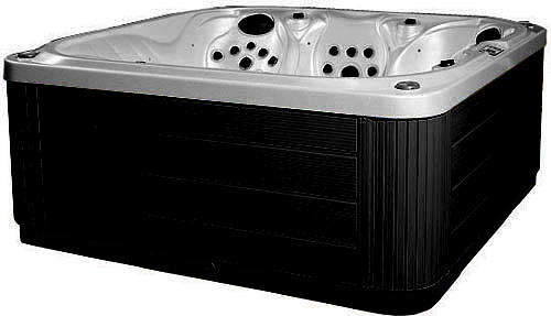 Hot Tub Gypsum Venus Hot Tub (Black Cabinet & Brown Cover).