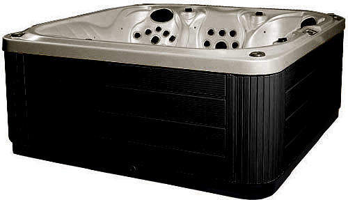Hot Tub Oyster Venus Hot Tub (Black Cabinet & Brown Cover).