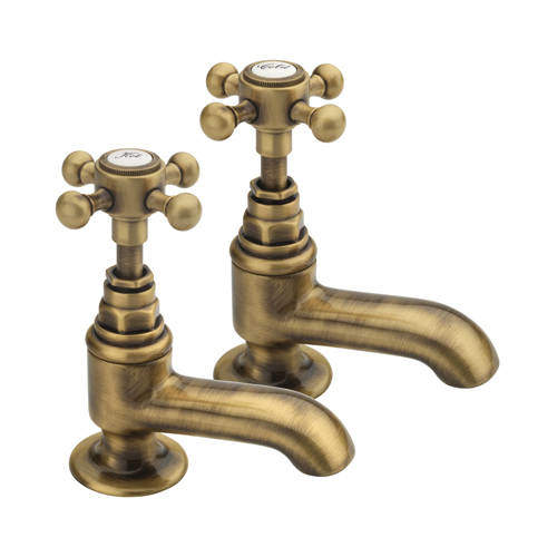 Tre Mercati Allora Bath Taps (Pair, Bronze).