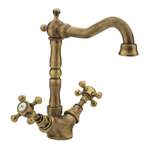 Tre Mercati Allora Basin Mixer Tap & Waste (Bronze).