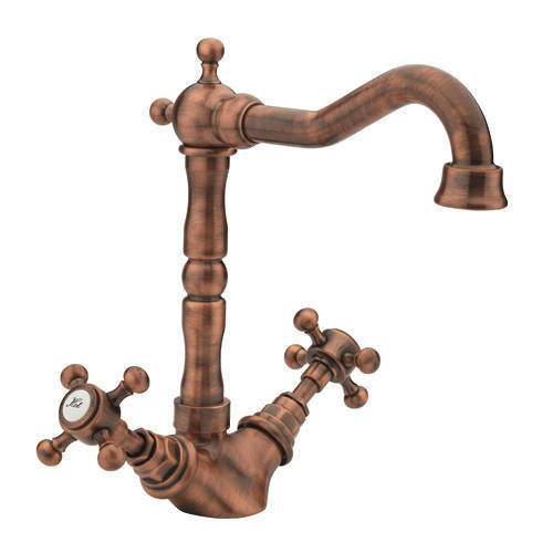 Tre Mercati Allora Basin Mixer Tap & Waste (Copper).