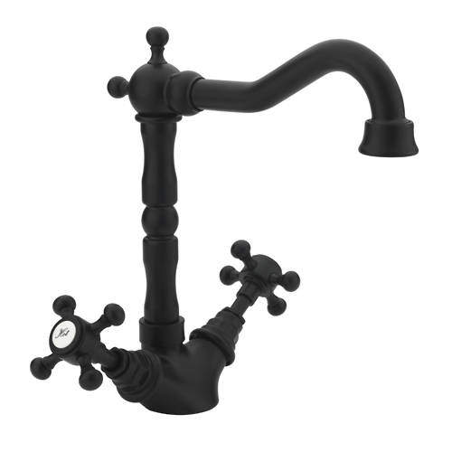 Tre Mercati Allora Basin Mixer Tap & Waste (Matt Black).