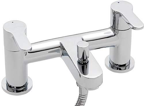 Tre Mercati Lollipop Bath Shower Mixer Tap With Shower Kit (Chrome).