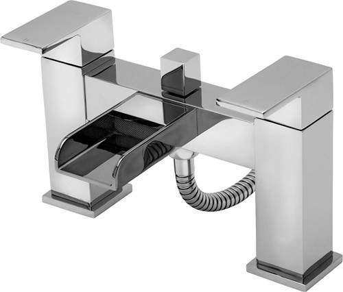 Tre Mercati Geysir Waterfall Bath Shower Mixer Tap With Shower Kit.