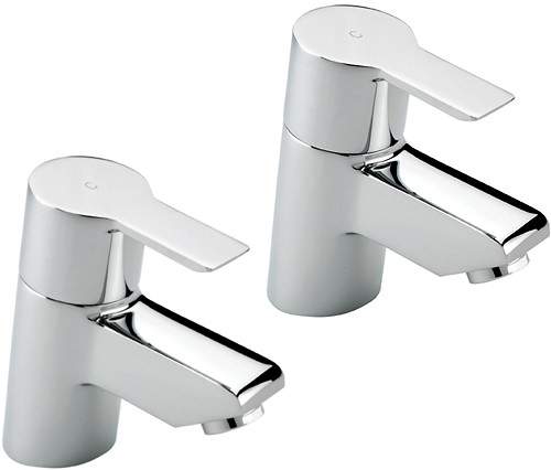 Tre Mercati Angle Basin Taps (Chrome).