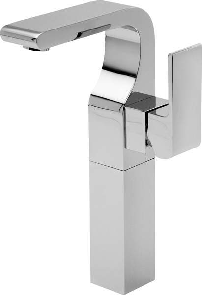 Tre Mercati Rubik Extended Mono Basin Mixer Tap (Chrome).