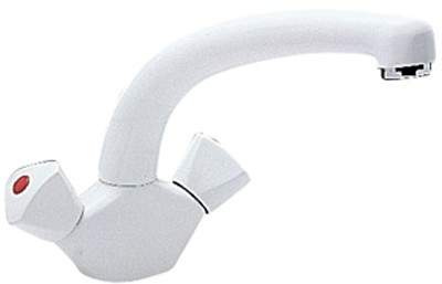 Tre Mercati Kitchen Economy Dual Flow Kitchen Tap (White).