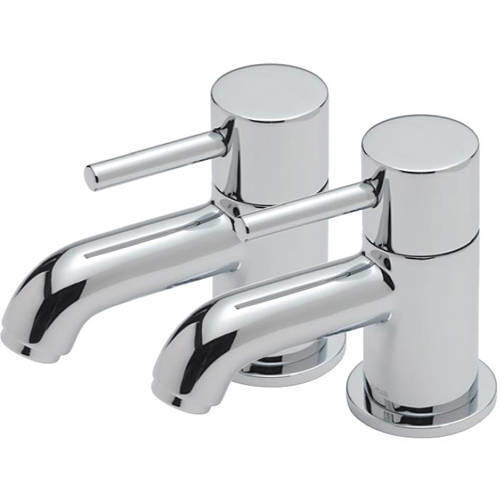 Tre Mercati Milan Bath Taps (Pair, Chrome).