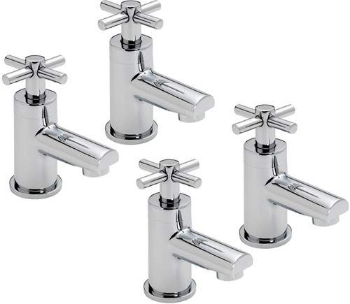 Tre Mercati Erin Bath & Basin Taps Set (Chrome).