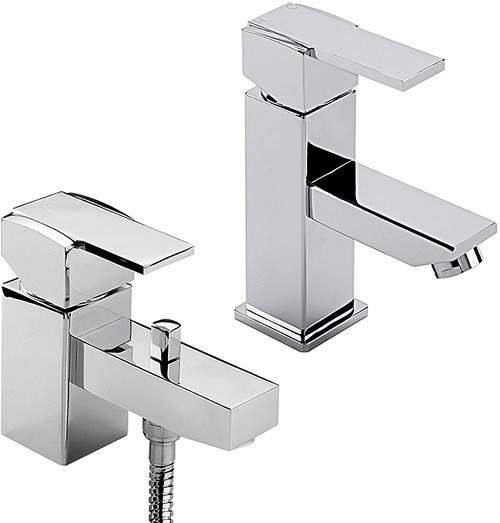 Tre Mercati Turn Me On Basin Tap & Mono Bath Shower Mixer Tap Set.