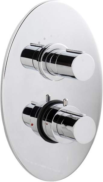 Ultra Ecco 3/4" Twin Concealed Thermostatic Shower Valve.