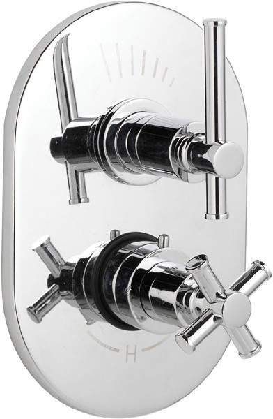 Ultra Maine 3/4" Twin Concealed Thermostatic Shower Valve.