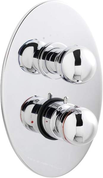 Jupiter Twin concealed thermostatic shower valve