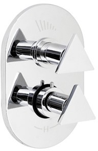 Ultra Isla Twin concealed thermostatic shower valve