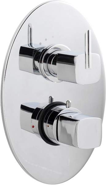 Ultra Rialto 3/4" Twin Concealed Thermostatic Shower Valve.