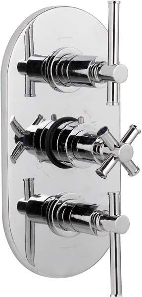 Ultra Maine 3/4" Triple Concealed Thermostatic Shower Valve.