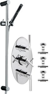 Sensational Helix Triple thermostatic valve + slide rail & jets.