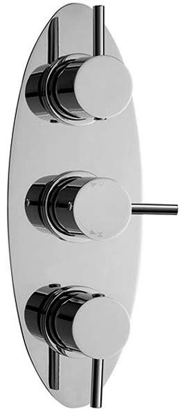 Nuie Quest Triple Concealed Thermostatic Shower Valve.