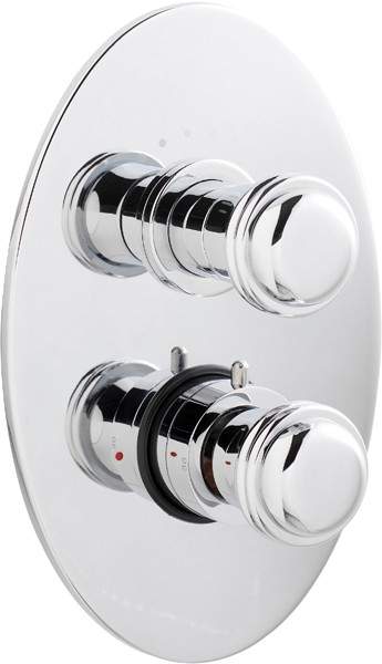 Ultra Line Twin concealed shower valve with diverter