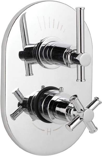 Ultra Maine 3/4" Twin Concealed Shower Valve With Diverter.
