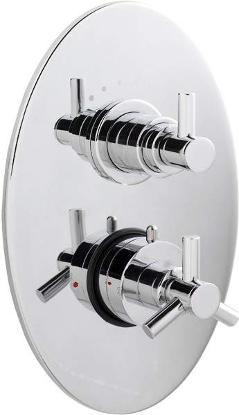 Ultra Aspect Twin concealed shower valve with diverter