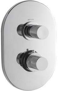 Ultra Laser Twin concealed shower valve with diverter