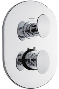 Ultra Ella Twin concealed shower valve with diverter