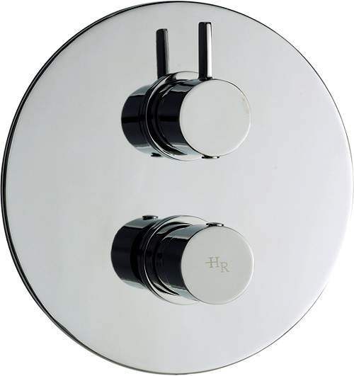 Hudson Reed Clio Twin Concealed 3/4" Thermostatic Shower Valve.