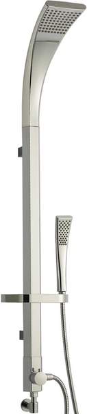 Hudson Reed Flare Modern Rigid Riser Shower Kit (Chrome).