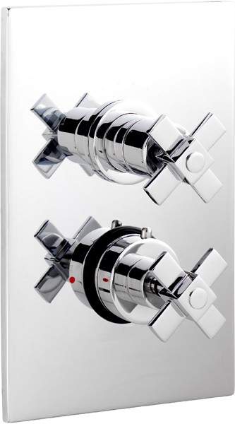 Ultra Mantra 3/4" Twin Concealed Thermostatic Shower Valve.