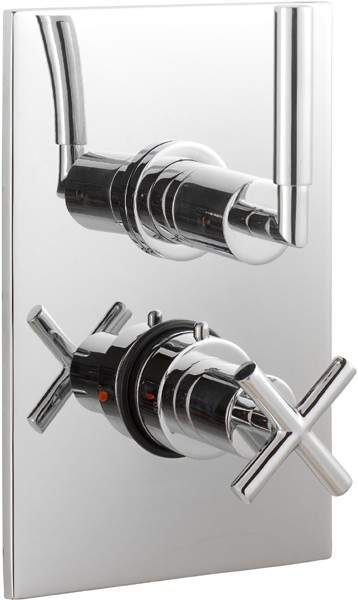 Ultra Helix 3/4" Twin Concealed Shower Valve With Diverter.