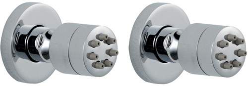 Hudson Reed Shower Jets 2 x Mini Round body Jets (Chrome).