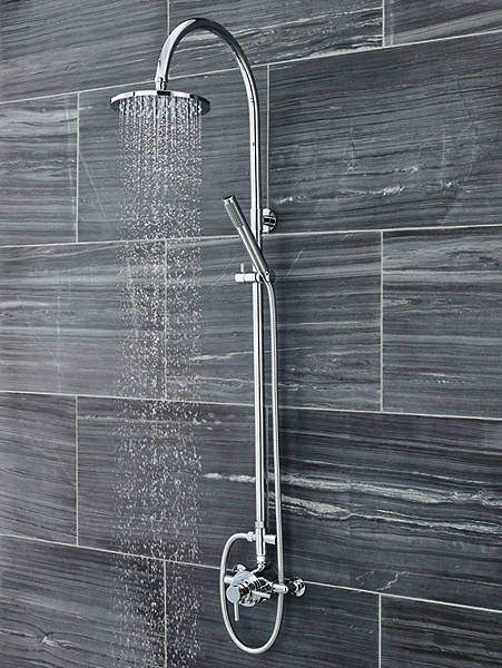 Ultra Spirit Dual Exposed Thermostatic Shower Valve & Zephyr Shower Kit.