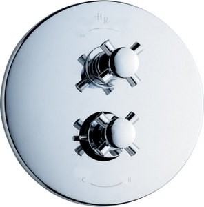 Hudson Reed Milan Twin concealed thermostatic shower valve