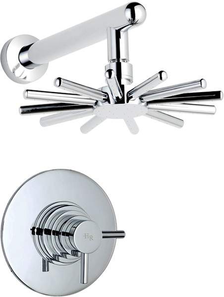 Hudson Reed Tec Dual Thermostatic Shower Valve & Cloudburst Shower head.