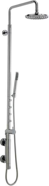 Hudson Reed Bar Shower Indulge Vertical Shower Set With 4 Jets. Thermostatic.