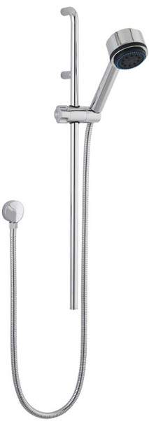 Ultra Showers Round Slide Rail Kit With Round Handset (Chrome).