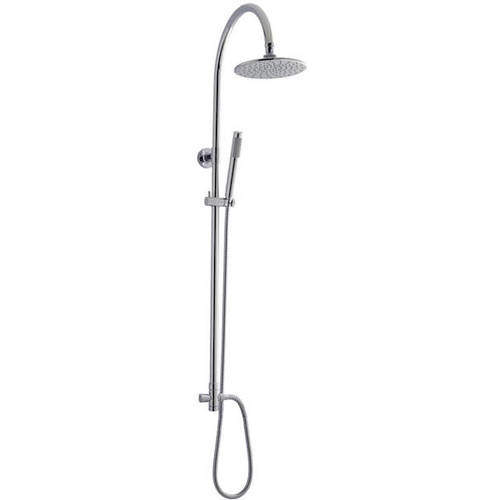 Component Zephyr Shower Kit With Diverter (Chrome).