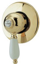 Ultra Nostalgic 1/2" Concealed Manual Shower Valve (Gold).